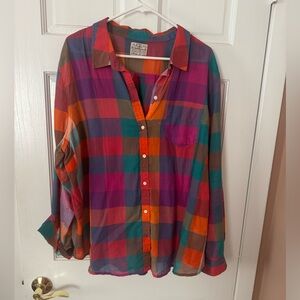 Old Navy Multicolor Plaid Shirt